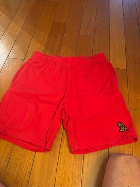 Ovo red shorts with pockets